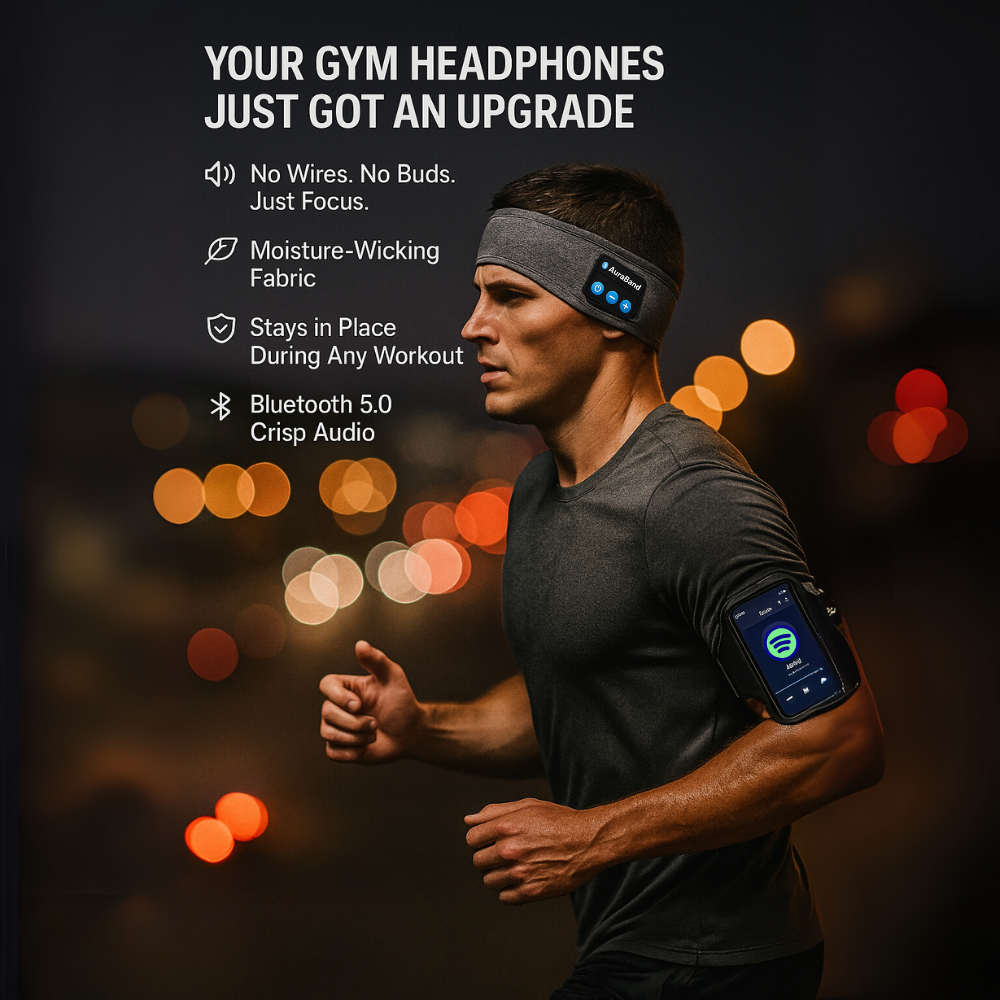 AuraBand - Headband / Eye Mask with Bluetooth Speakers