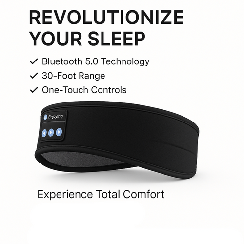 Eyemask / Headband with Bluetooth Headphones